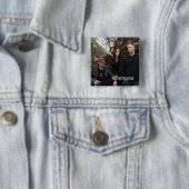 Wreckcreationバンド写真が付いている正方形ボタン 缶バッジ (インサイチュ)