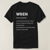 Wren名  tシャツ (デザイン正面)