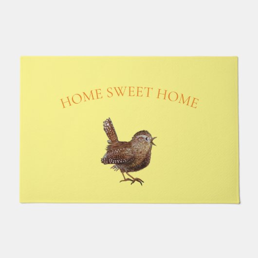 Wren Bird (Troglodytes Troglodytes)の歌 ドアマット (正面)