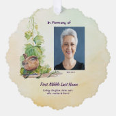  Wren Bird Vineyard Memorial Keepsake オーナメントカード (正面)