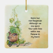  Wren Bird Vineyard Memorial Keepsake セラミックオーナメント (裏面)