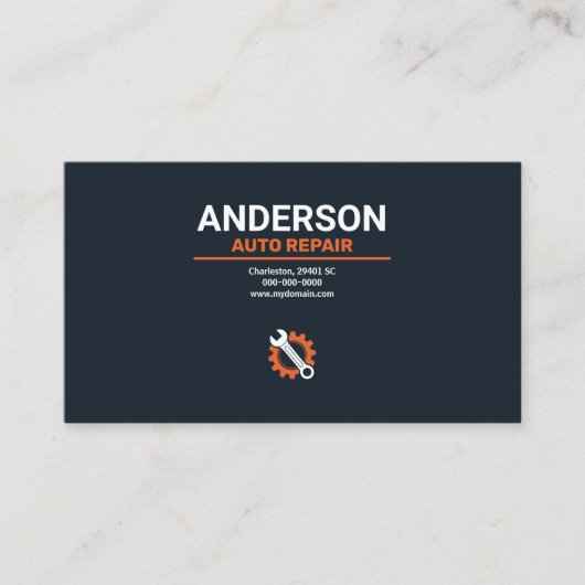 Wrench & Gear - Auto Repair 名刺 (正面)