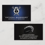 Wrenches Gear and Piston | Industrial Mechanic 名刺 (正面/裏面)