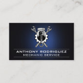 Wrenches Gear and Piston | Industrial Mechanic 名刺 (正面)