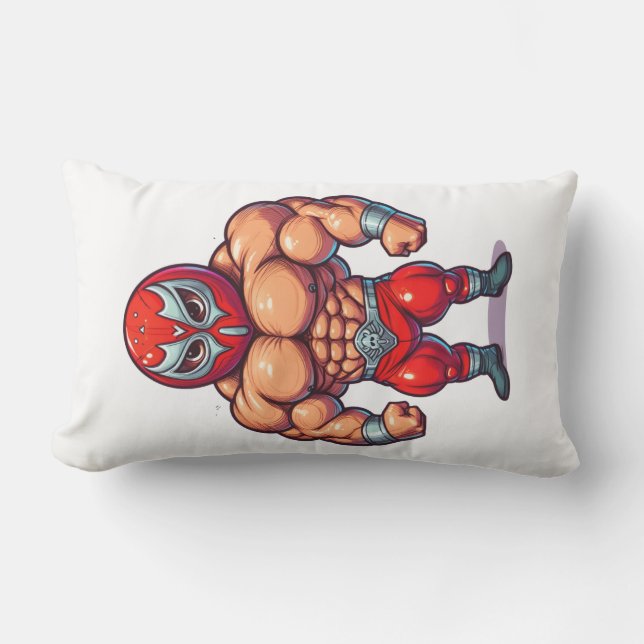 Wreseling men  アウトドアクッション (正面)