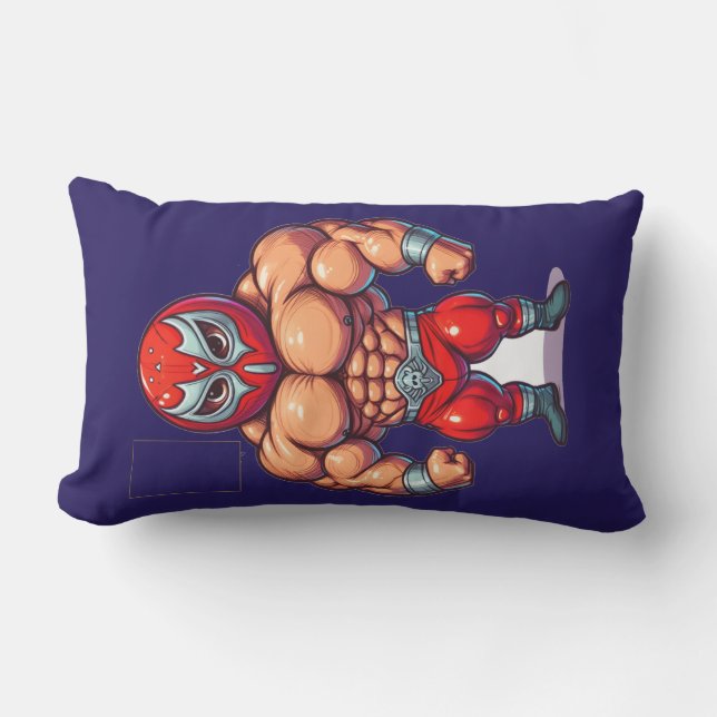 Wreseling men  アウトドアクッション (正面)