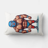 Wreseling men ランバークッション (正面)