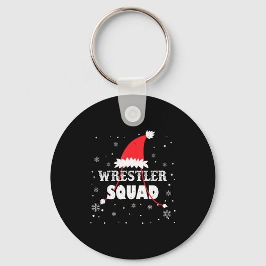Wrestler Squad Christmas Wrestling Matching Xmas  キーホルダー (正面)