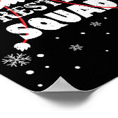 Wrestler Squad Christmas Wrestling Matching Xmas  ポスター (角)