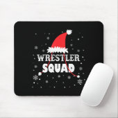 Wrestler Squad Christmas Wrestling Matching Xmas マウスパッド (マウス)