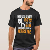 Wrestler Wrestle Move Over Boys Wrestling Tシャツ (正面)