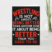 Wrestling Being Better You Used To Be Inspirationa カード (正面)