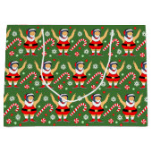 Wrestling Christmas Holiday ラージペーパーバッグ (正面)