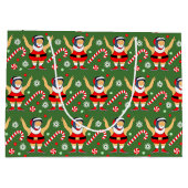 Wrestling Christmas Holiday ラージペーパーバッグ (裏面)