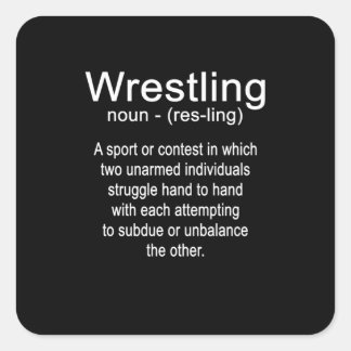 Wrestling Definition Fight Wrestle Martial Art スクエアシール