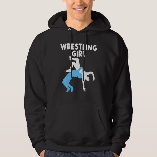 Wrestling For Wrestler Girls Kids Wrestling パーカ (正面)