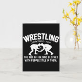 Wrestling Funny Definition The Art Of Folding Clot カード (黄色い花)