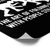 Wrestling Funny Definition The Art Of Folding Clot ポスター (角)