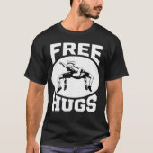 Wrestling Funny Free Hugs Tシャツ (正面)