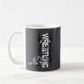 Wrestling Graphic Strong Wrestler For Men Women Bo コーヒーマグカップ (左)