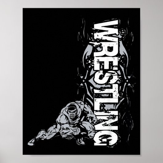 Wrestling Graphic Strong Wrestler For Men Women Bo ポスター (正面)
