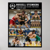 Wrestling High School Senior 7 Photo Collage ポスター (正面)