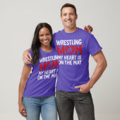 Wrestling Mom My Heart is On That Mat Wrestler Sup Tシャツ (ユニセックス)