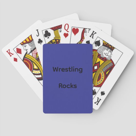 Wrestling Rocks Classic Playing Cards トランプ (裏面)