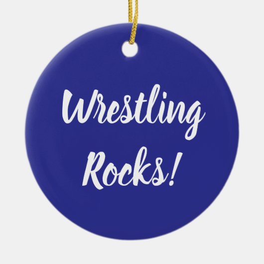 Wrestling Rocks Ornament セラミックオーナメント (正面)