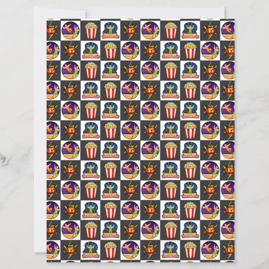 Wrestling Scrapbook Paper (裏面)