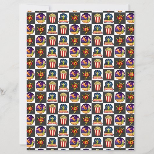 Wrestling Scrapbook Paper (正面)