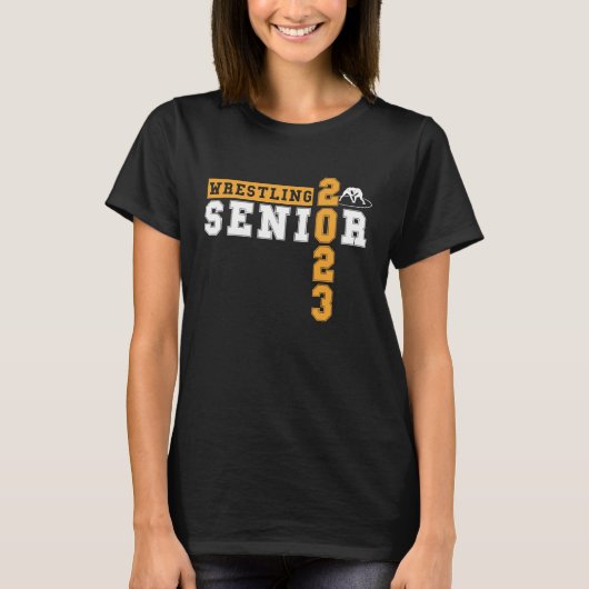 Wrestling Senior Night Senior 2023 Graduation Idea Tシャツ (正面)