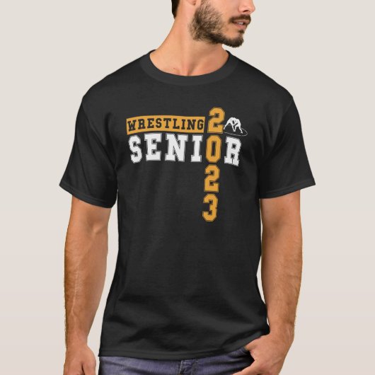 Wrestling Senior Night Senior 2023 Graduation Idea Tシャツ (正面)