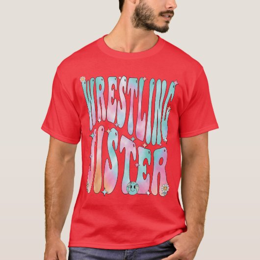 Wrestling Sister Groovy Wrestling Sister friends Tシャツ (正面)