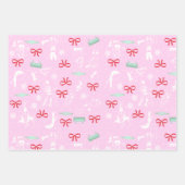 Wrestling themed wrapping paper - variety 3-pack ラッピングペーパーシート (正面3)