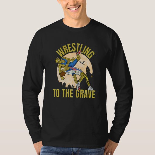 Wrestling To The Grave Zombies Wrestling Tシャツ (正面)