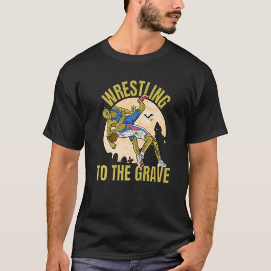 Wrestling To The Grave Zombies Wrestling Tシャツ (正面)