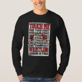 Wrestling Touch me and your first wrestling lesson Tシャツ (正面)