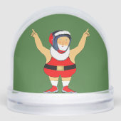 Wrestling Wrestler Holiday Gift Snow Globe (正面)