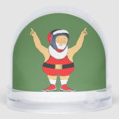 Wrestling Wrestler Holiday Gift Snow Globe (裏面)