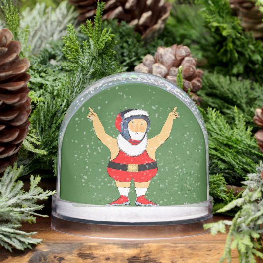Wrestling Wrestler Holiday Gift Snow Globe (冬)
