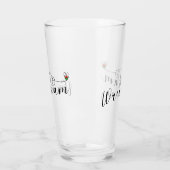 Wrexhamスクリプトフォント、ウェールズ国旗のハート タンブラーグラス (左)