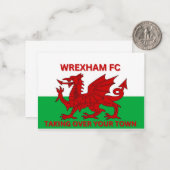 Wrexham Fcがあなたの町を乗っ取る ノートカード (正面/裏面インサイチュ)