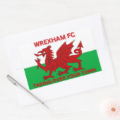 Wrexham Fcがあなたの町を乗っ取る 長方形シール (封筒)