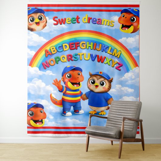 Wrexham hoot A rainbow sweet dreams, large wall ta タペストリー (インサイチュ)