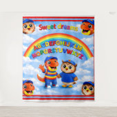 Wrexham hoot A rainbow sweet dreams, large wall ta タペストリー (正面)
