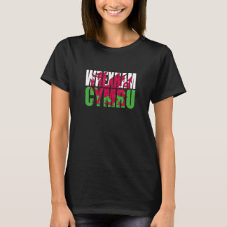 Wrexham Wales国旗Welsh Dragon Men Women Kids Fla Tシャツ