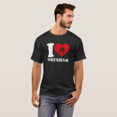 Wrexham Wales  Welsh I Love Wrexham  Wrexham 2 Tシャツ (正面フル)