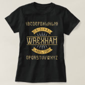 wrexham wrexham afc walwrexham fooball cymru wr tシャツ (デザイン正面)