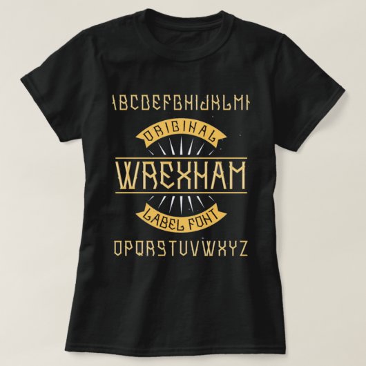 wrexham wrexham afc walwrexham fooball cymru wr tシャツ (デザイン正面)